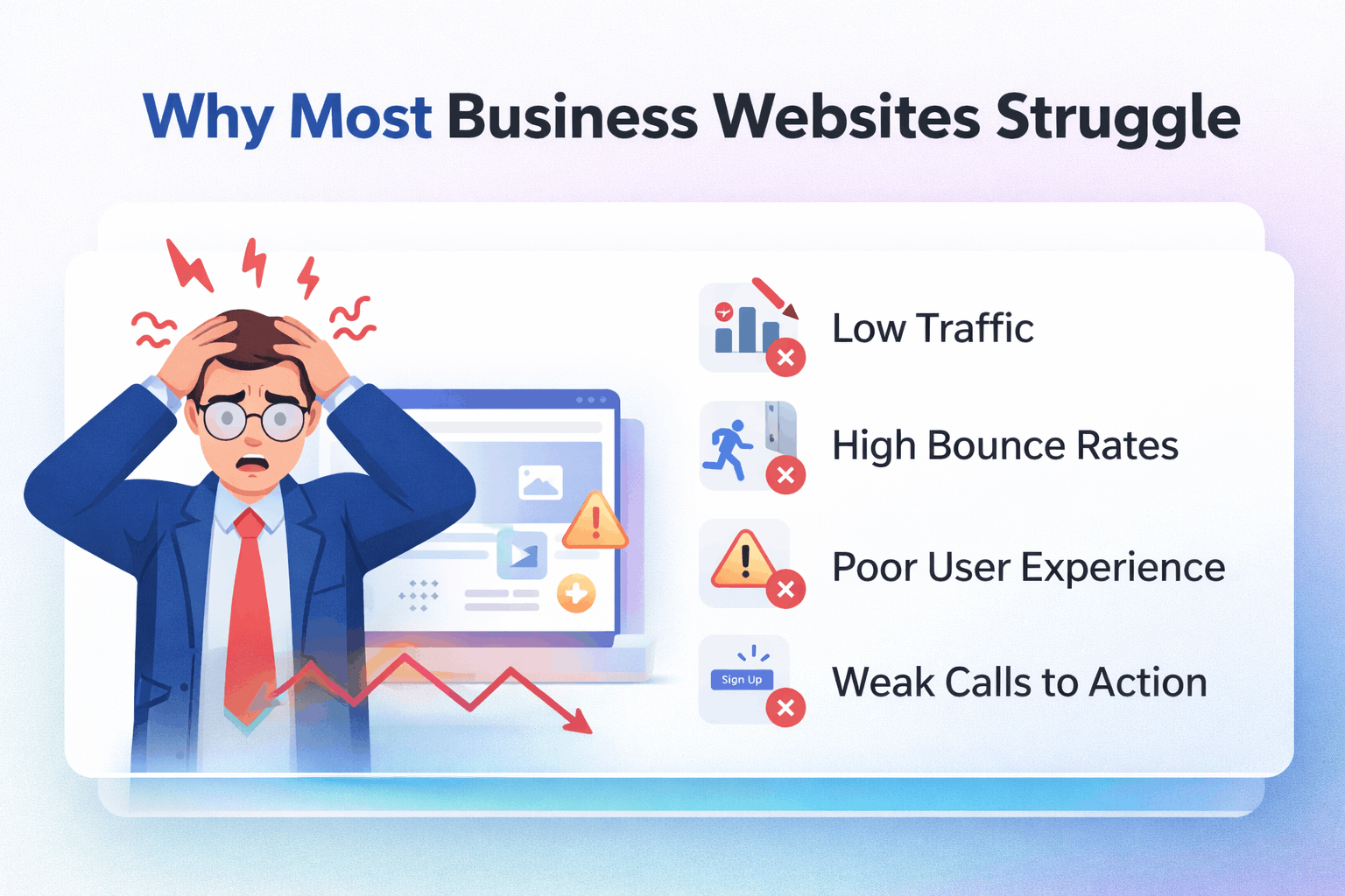 why most business websites struggle
